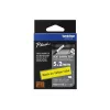 Brother HSe-611E šilumą traukiantis vamzdelis, 5.2 mm x 1.5 m, juodas ant geltono