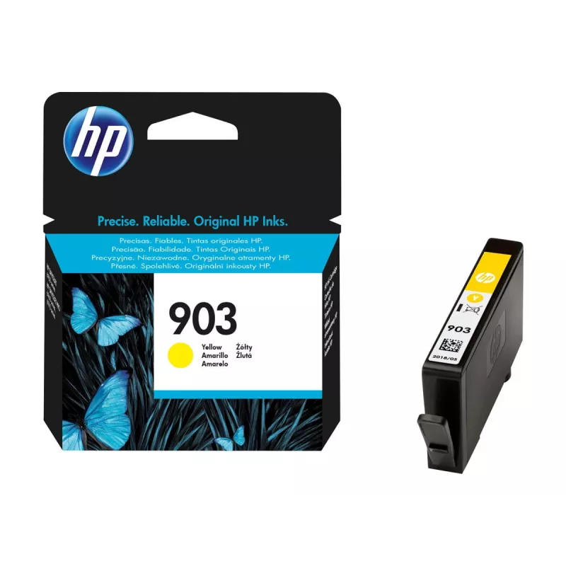 HP 903 geltona rašalo kasetė, 315 puslapių