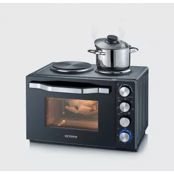 Severin TO 2073 XXL orkaitė-skrudintuvė 60 L 2200 W juoda su griliu
