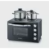 Severin TO 2073 XXL orkaitė-skrudintuvė 60 L 2200 W juoda su griliu