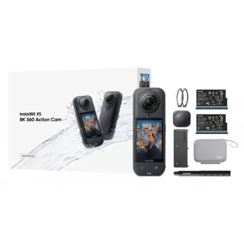 Insta360 X5 rinkinys veiksmo sporto kamera 72 MP 8K Ultra HD 360°