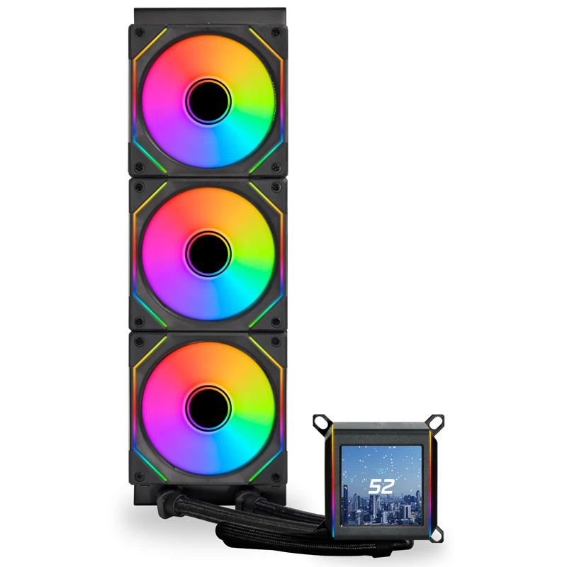 Skysčio aušinimo komplektas Lian Li GALAHAD II LCD SL-INF 36 cm Juoda