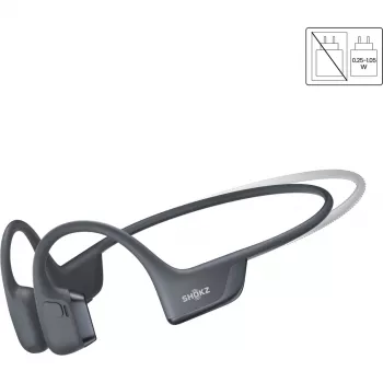 SHOKZ OpenRun Pro 2 Mini ausinės belaidės užkabinamos sportinės Bluetooth juodos