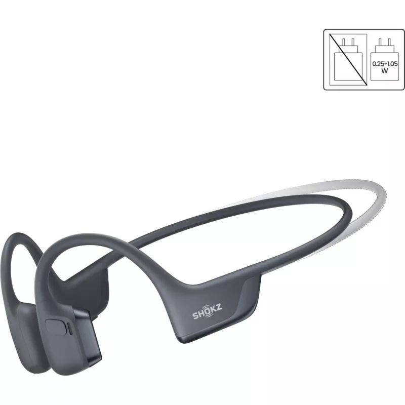SHOKZ OpenRun Pro 2 Mini ausinės belaidės užkabinamos sportinės Bluetooth juodos