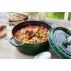Staub La Cocotte ketaus puodas, apvalus, 26 cm, 4,6 l, bazilikų žalios spalvos