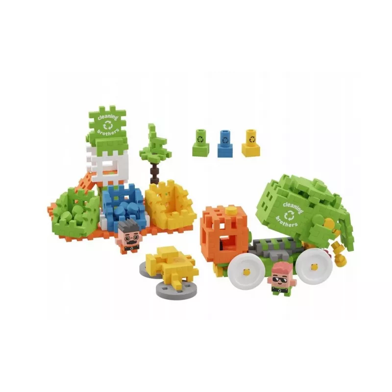 Marioinex Mini Waffle City šiukšliavežė, statybinės kaladėlės, 148 dalys (903131)