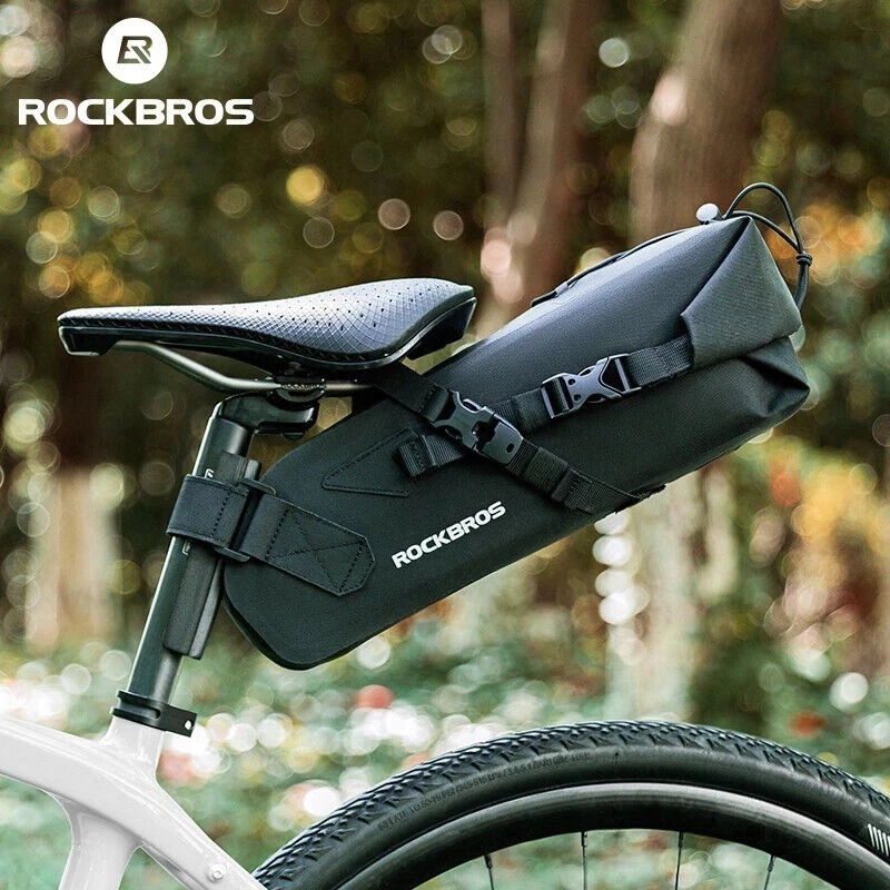 Vandeniui atsparus dviračio balno krepšys Rockbros 30130061001 3 L juodas