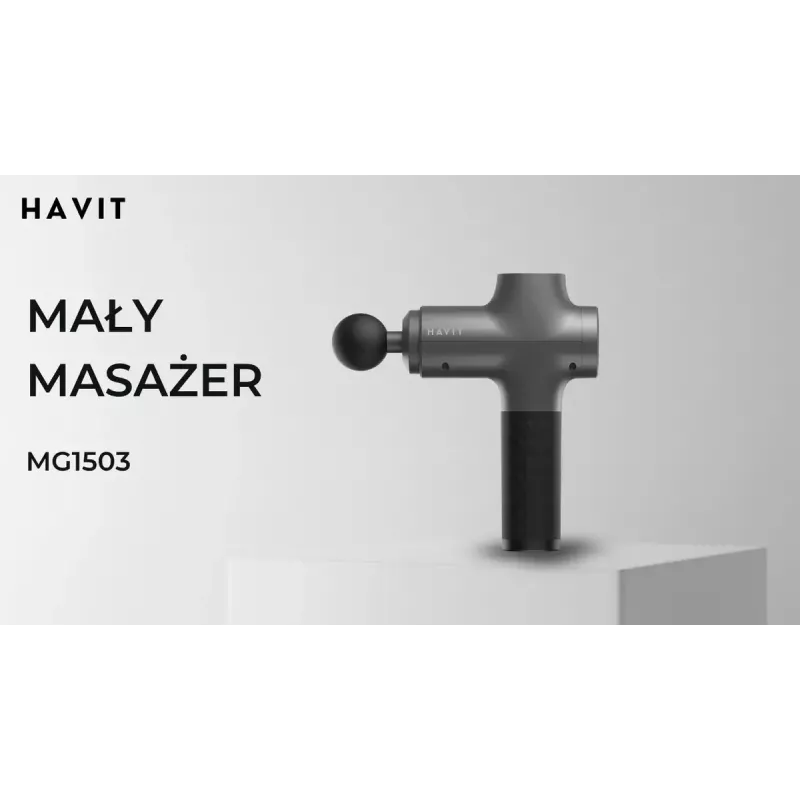 Havit MG1503 rankinis masažuoklis su smūgine ir vibracine masažo funkcija