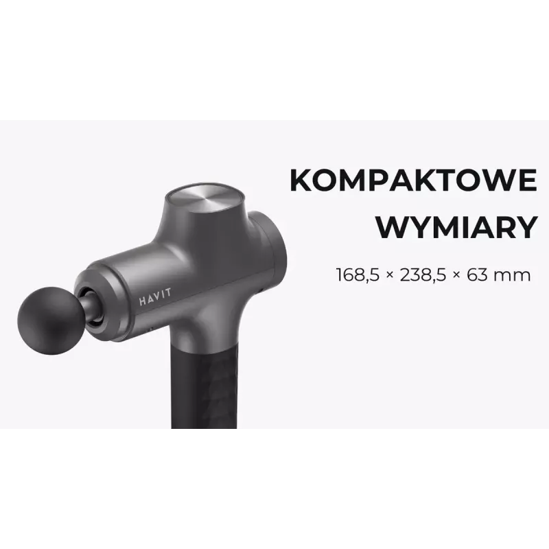 Havit MG1503 rankinis masažuoklis su smūgine ir vibracine masažo funkcija