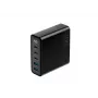 HAVIT Travel Charger UCLE004 EU 140W Penkių prievadų GaN juodas