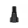 HAVIT Travel Charger UCLE004 EU 140W Penkių prievadų GaN juodas