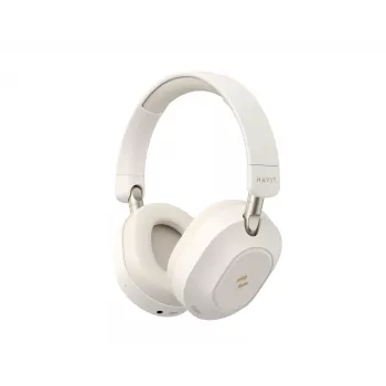Ausinės Havit H668BT belaidės Bluetooth, ANC, smėlio spalvos