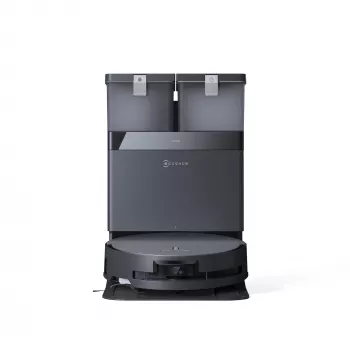 Robotinis dulkių siurblys ir šluotuvas Ecovacs Deebot X8 Omni juodas, 5200 mAh, 128 min, dulkių maišelis 0,22 l, šlapias valymas, automatinė bazinė stotis
