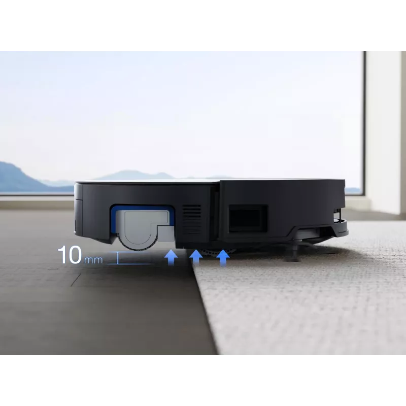 Robotinis dulkių siurblys ir šluotuvas Ecovacs Deebot X8 Omni juodas, 5200 mAh, 128 min, dulkių maišelis 0,22 l, šlapias valymas, automatinė bazinė stotis