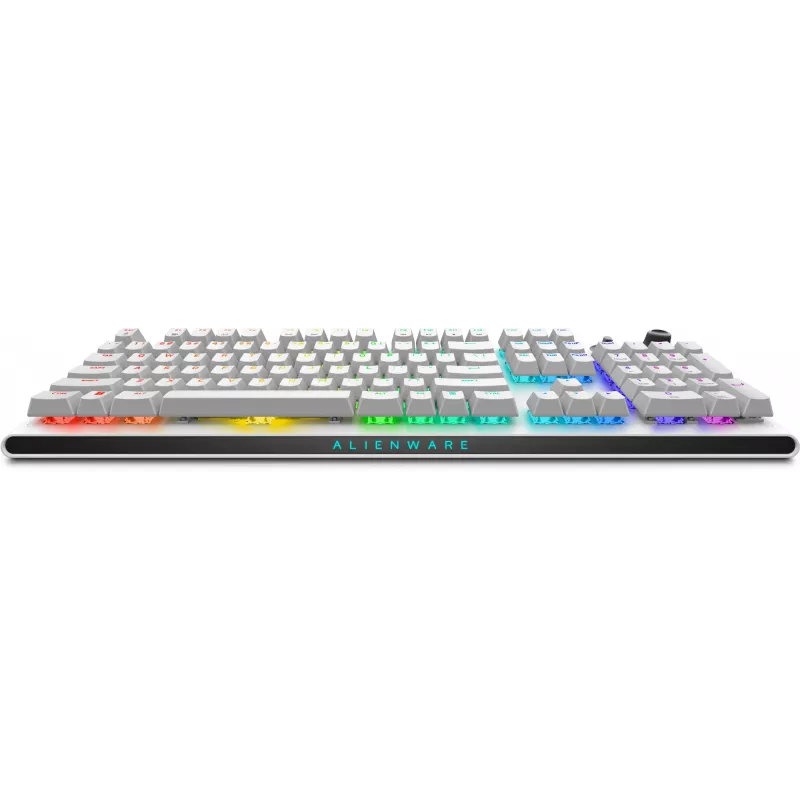 Dell Alienware Tri-Mode AW920K belaidė žaidimų klaviatūra, Lunar Light, US išdėstymas, CHERRY MX Red