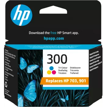 HP 300 spalvotas rašalo kasetė Vivera 4 ml, skirta Deskjet D2560 F4280 All-in-One (ML)