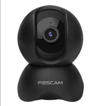 IP vaizdo stebėjimo kamera Foscam X5, lemputės forma, 5 MP (2560×1920), Wi‑Fi ir Ethernet, MicroSD iki 256 GB, 360° pasukimas/pakreipimas, 6x skaitmeninis priartinimas, naktinis matymas 8 m