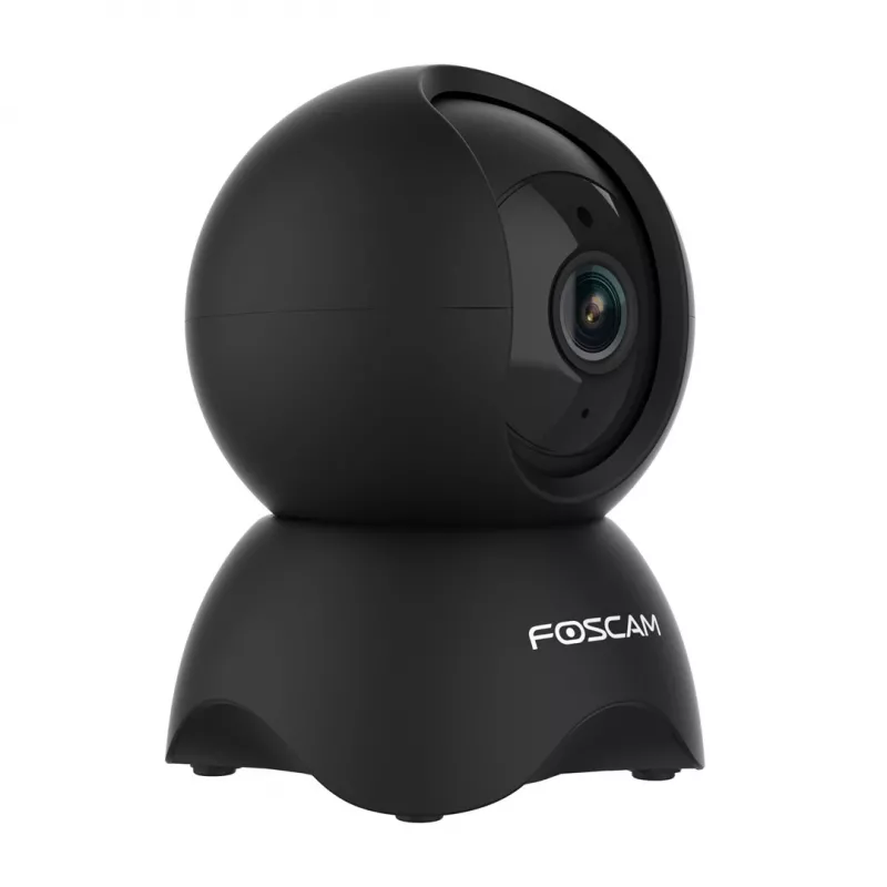 IP vaizdo stebėjimo kamera Foscam X5, lemputės forma, 5 MP (2560×1920), Wi‑Fi ir Ethernet, MicroSD iki 256 GB, 360° pasukimas/pakreipimas, 6x skaitmeninis priartinimas, naktinis matymas 8 m