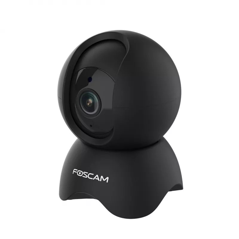 IP vaizdo stebėjimo kamera Foscam X5, lemputės forma, 5 MP (2560×1920), Wi‑Fi ir Ethernet, MicroSD iki 256 GB, 360° pasukimas/pakreipimas, 6x skaitmeninis priartinimas, naktinis matymas 8 m