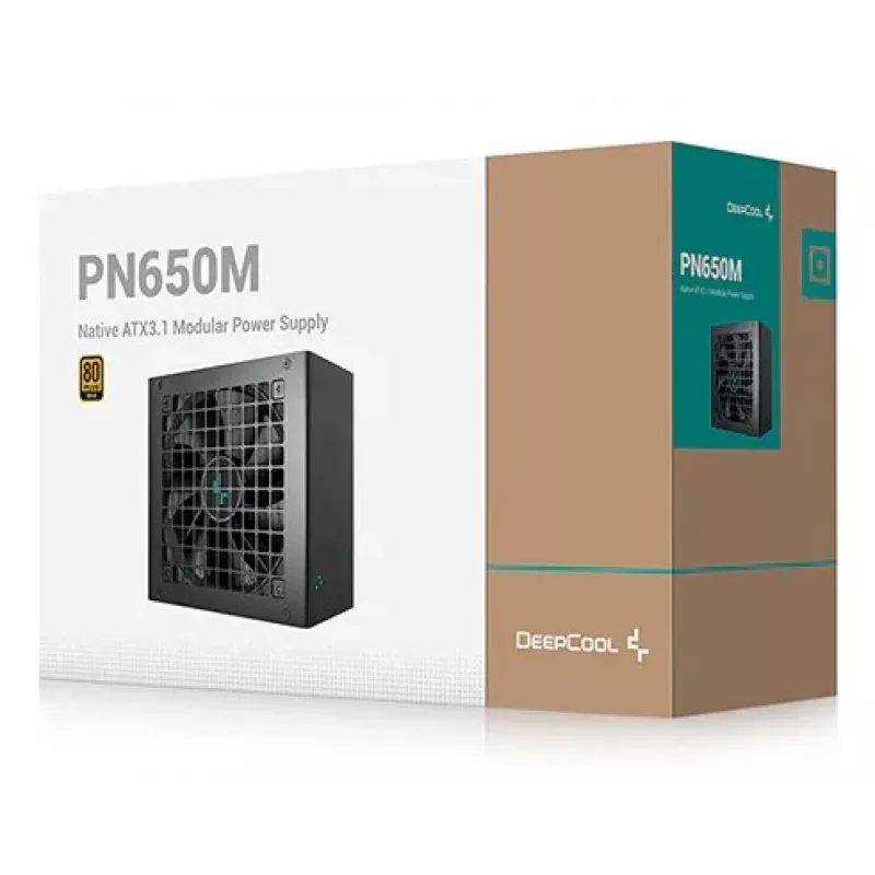 DeepCool PN650M maitinimo blokas 650 W 20+4 pin ATX ATX juodas