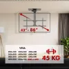 Lubinis TV laikiklis MACLEAN MC-110 T 43–86 col., VESA iki 800×400, maks. apkrova 45 kg