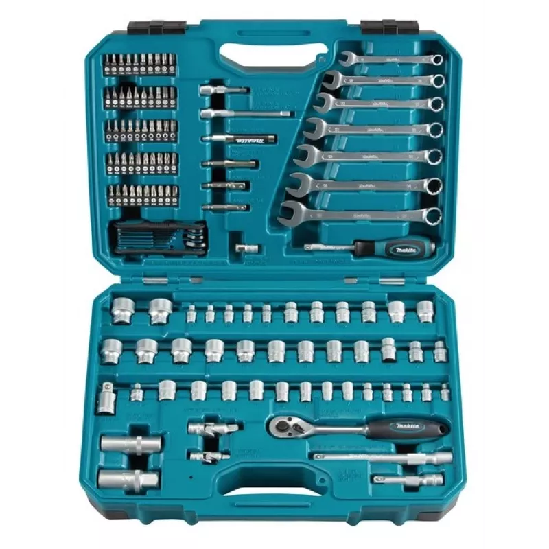 Makita E-06616 mechaniko įrankių rinkinys 120 vnt.