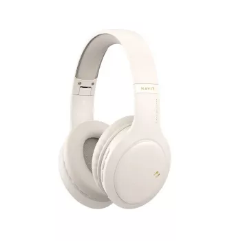 Ausinės Havit H633BT belaidės, on-ear, 40 mm, Bluetooth 5.3, 20 h, USB-C, smėlio spalvos