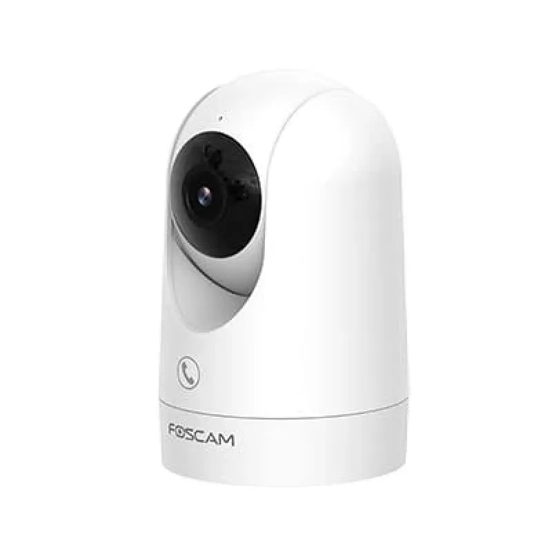 IP vaizdo stebėjimo kamera Foscam R8M balta – 8 MP 4K (3840×2160), 2,8 mm stiklo lęšis, 350° horizontalus / 150° vertikalus pasukimas, 2,4G/5G Wi‑Fi, microSD iki 256 GB
