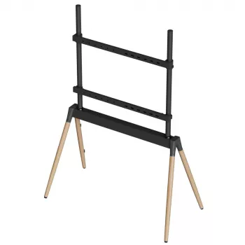 Gembird TVS-86F-01-BK TV stovas ant grindų 55-86 colių, juoda/medis