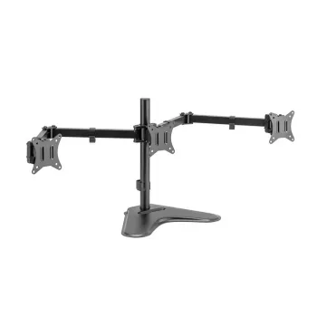 LOGILINK BP0174 Trigubas monitorių laikiklis 17-27 colių, kiekvienos rankos ilgis 658 mm, su išmaniojo telefono laikikliu, aliuminis