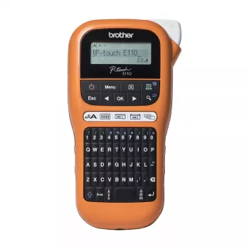 Etikečių spausdintuvas Brother PT-E110VP, terminis, 180 x 180 DPI, 20 mm/s, TZe, QWERTY