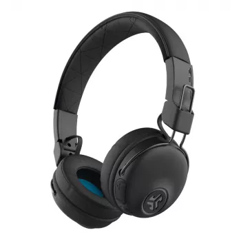 JLab Studio Wireless Black - Belaidės ausinės ant ausų (30 val. baterija, įmontuotas mikrofonas, nuotolinio valdymo pultelis)