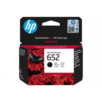 HP 652 Original Ink Advantage juoda kasetė