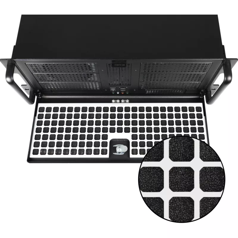 CHIEFTEC UNC-411E 4U stelažinis korpusas EATX, be maitinimo šaltinio, USB 3.0, juodas