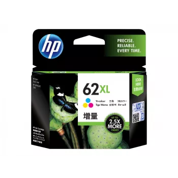 Originali HP 62XL rašalo kasetė C2P04AE 301 trijų spalvų didelės talpos 1 vnt. lizdinė pakuotė