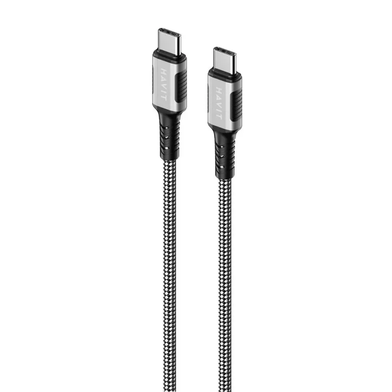 Havit CB6297 Magnetinis laidas USB Type C į USB Type C 1 m Juodas