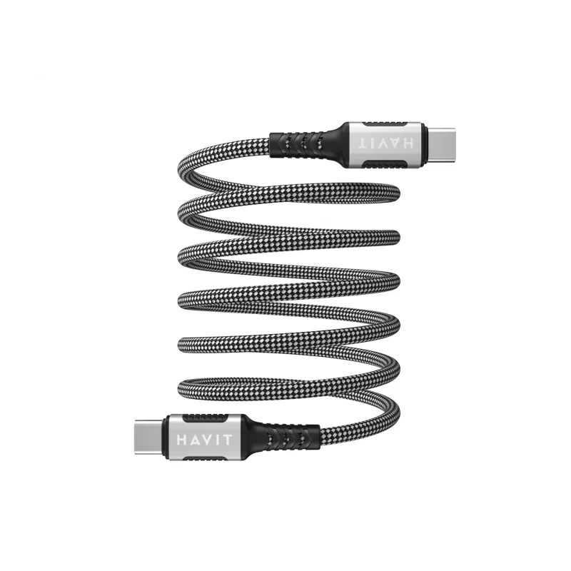 Havit CB6297 Magnetinis laidas USB Type C į USB Type C 1 m Juodas
