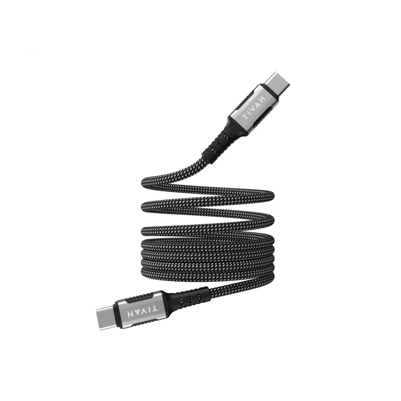 Havit CB6297 Magnetinis laidas USB Type C į USB Type C 1 m Juodas