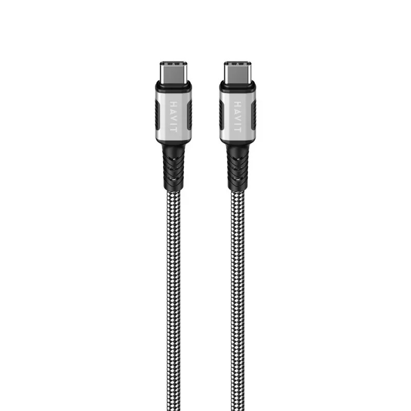 Havit CB6297 Magnetinis laidas USB Type C į USB Type C 1 m Juodas