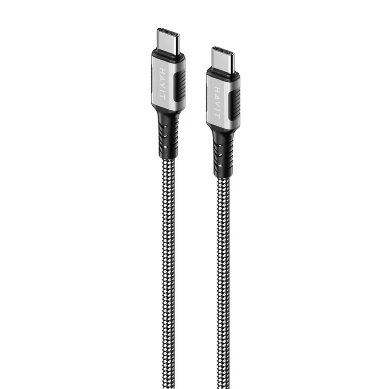 Havit CB6297 Magnetinis laidas USB Type C į USB Type C 1 m Juodas