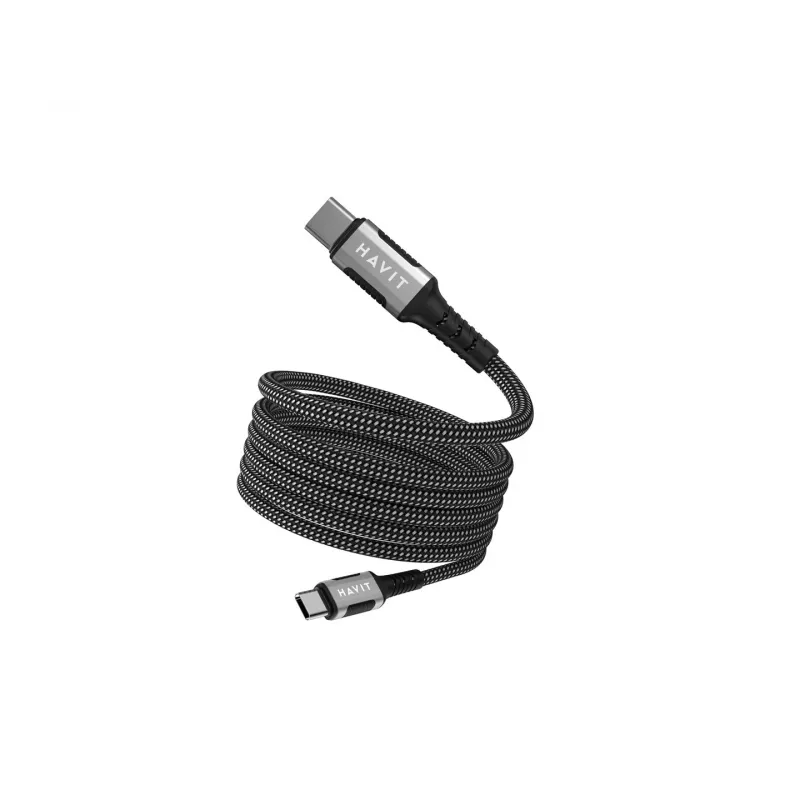 Havit CB6297 Magnetinis laidas USB Type C į USB Type C 1 m Juodas