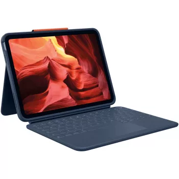 Logitech 920-011188 Blue - tvirta klaviatūra ir dėklas su jutikliniu kilimėliu, skirta Apple iPad
