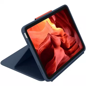 Logitech 920-011188 Blue - tvirta klaviatūra ir dėklas su jutikliniu kilimėliu, skirta Apple iPad