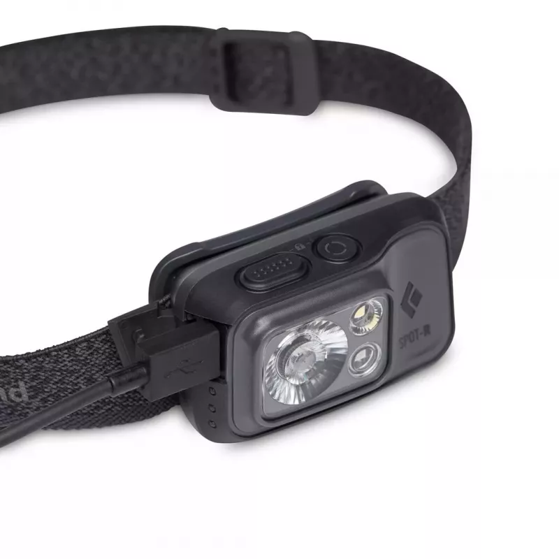 Black Diamond SPOT 400-R GRAPHITE žibintuvėlis ant galvos
