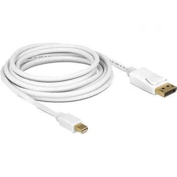DeLOCK 83483 Mini DisplayPort – DisplayPort kabelis 3 m baltas