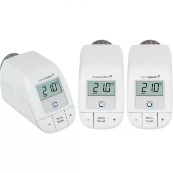 Pridėtinis radiatoriaus termostatas Smart Home Basic (HmIP-eTRV-B), baltas, 3 vnt. rinkinys
