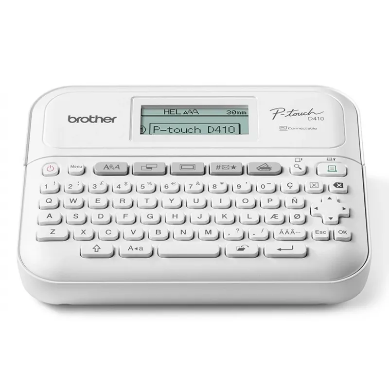 Brother PT-D410VP etikečių spausdintuvas ZINK (Zero-Ink) 180 x 180 DPI Laidinis TZe QWERTY