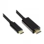 Good Connections GC-M0101 - 2 m - HDMI Type A (standartinis) - USB Type-C - Kištukas - Kištukas - tiesus
