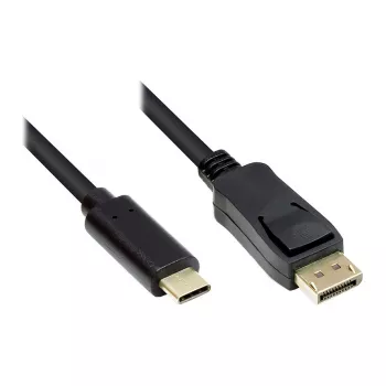 Good Connections GC-M0105 - 1 m - USB Type-C - DisplayPort - Laidas - Kištukas - Kištukas - Tiesus