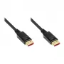 Jungiamasis kabelis DisplayPort 1.4, 8K / UHD-2 @60Hz, paauksuoti kontaktai, CU, juodas, 2 m, Good Connections® (4814-020S)